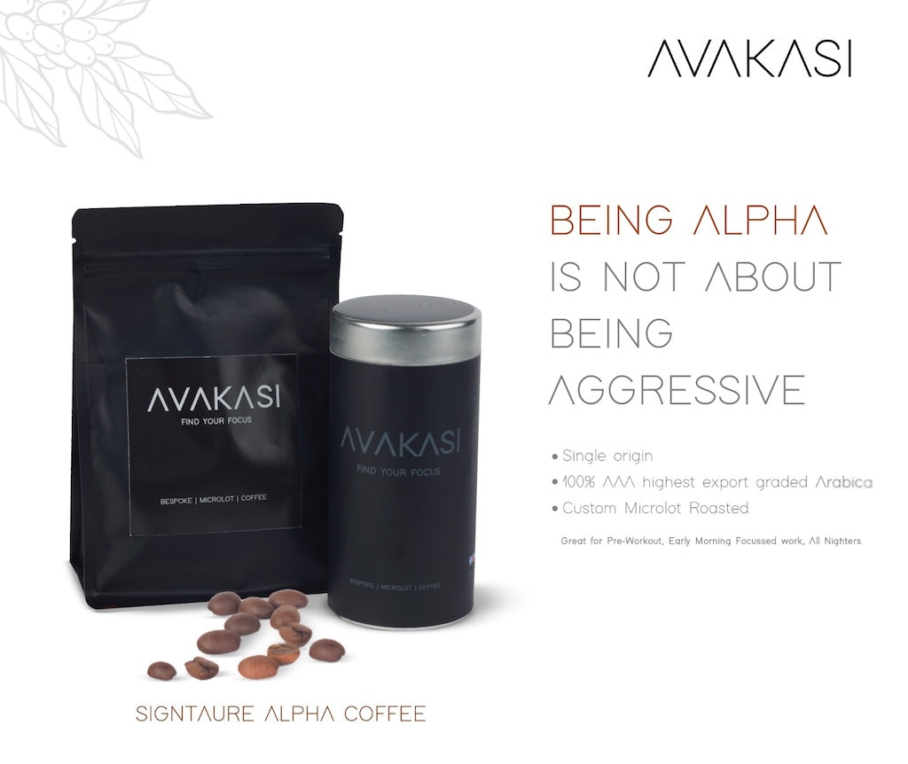 Avakasi Signature Alpha (100% AAA Medium Dark Roasted Ground Coffee)